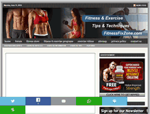 Tablet Screenshot of fitnessfixzone.com